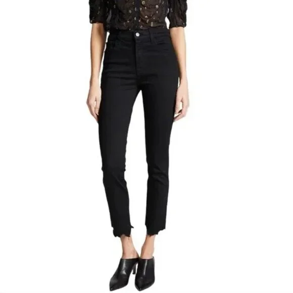 J Brand Ruby High Rise Crop Cigarette Jeans Valiant 30